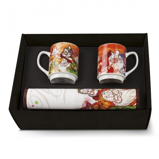 EGAN Set 2 Mug + 2 Tovagliette Americane 7 Nani