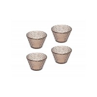 BRANDANI COPPETTA DROP MOKA SET 4 PEZZI VETRO