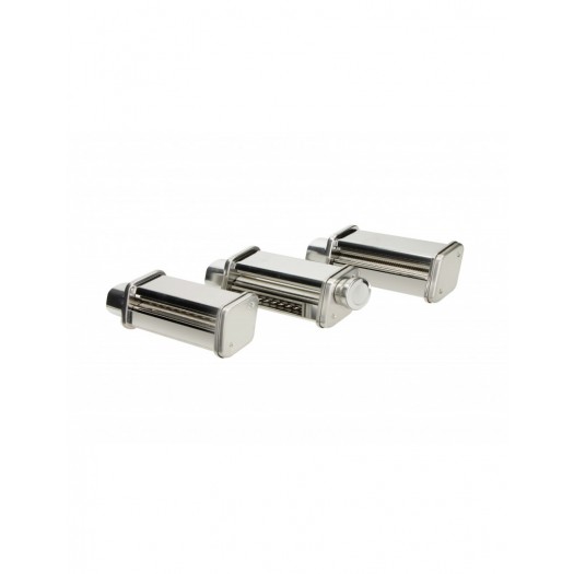 BRANDANI ACCESSORI PASTA MAKER PER IMPASTATRICE MATT BLACK SET 3 PZ INOX