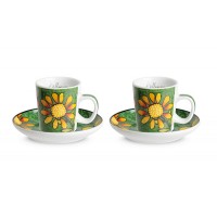 EGAN Set 2 tazze caffè Bellamore Verde ML 100