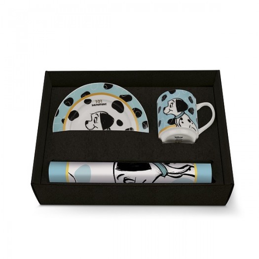 EGAN Set Tovaglietta/Piatto/Mug Carica 101 Celeste