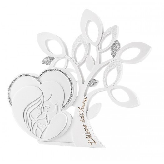 BONGELLI ALBERO FAMIGLIA 10X10 CM BIANCO