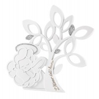 BONGELLI ALBERO ANGELO 10X10 CM BIANCO