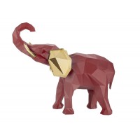 BONGELLI ELEFANTE STILIZZATO 27X32 ROSSO