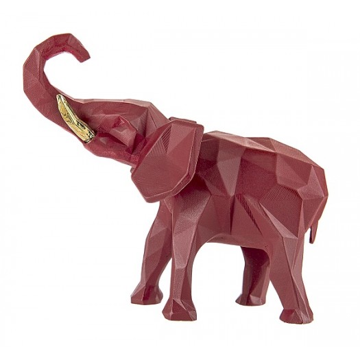 BONGELLI ELEFANTE STILIZZATO 9X11 ROSSO