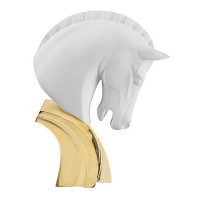 BONGELLI TESTA DI CAVALLO H 30 BIANCO E ORO