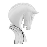 BONGELLI TESTA DI CAVALLO H 41 BIANCO E ARGENTO