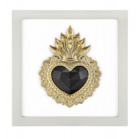 BONGELLI QUADRETTO EX VOTO 17X17 ORO/NERO