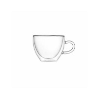 TAZZA CAPPUCCINO DOUBLE WALL GLASS SET 2 PZ VETRO