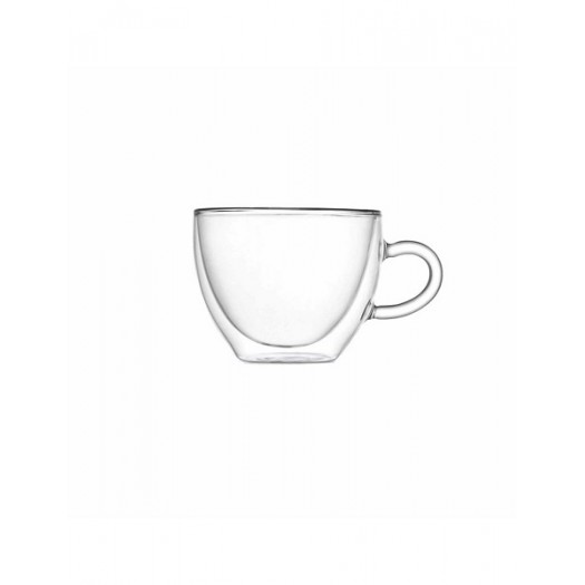 TAZZA CAPPUCCINO DOUBLE WALL GLASS SET 2 PZ VETRO