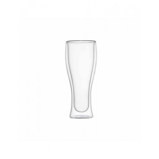 BRANDANI BICCHIERE BIRRA DOUBLE WALL GLASS SET 2 PZ VETRO