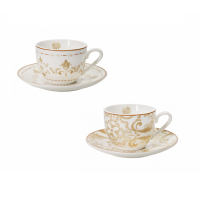 BRANDANI TAZZINA CAFFE EXCALIBUR SET 2 PZ NEW BONE CHINA