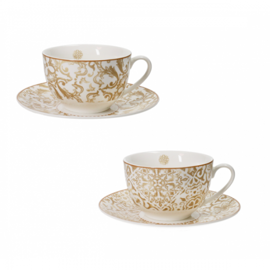 BRANDANI TAZZA THE EXCALIBUR SET 2 PZ NEW BONE CHINA