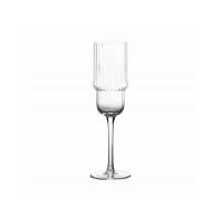 BRANDANI FLUTE SET 6PZ VOLANT VETRO CRYSTAL GLASS