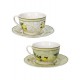 BRANDANI TAZZA THE' LIMONI SET 2 PEZZI NEW BONE CHINA