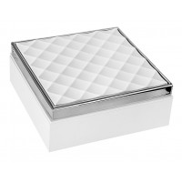 BONGELLI PREZIOSI COFANETTO BIANCO E ARGENTO 17X17