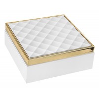 BONGELLI PREZIOSI COFANETTO BIANCO E ORO 17X17