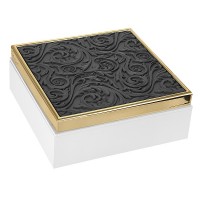 BONGELLI PREZIOSI COFANETTO BAROCCO 17X17 NERO E ORO