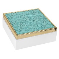 BONGELLI PREZIOSI COFANETTO BAROCCO 17X17 TIFFANY E ORO
