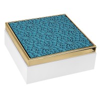 BONGELLI PREZIOSI COFANETTO 17X17 OTTANIO BLU E ORO