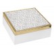BONGELLI PREZIOSI COFANETTO 17X17 BIANCO E ORO