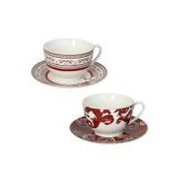 BRANDANI TAZZA THE DANUBIO BLU SET 2 PZ NEW BONE CHINA - Favola in tavola