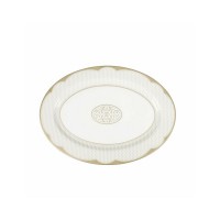 BRANDANI VASSOIO GOLDEN EYE GOLD NEW BONE CHINA