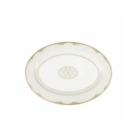 BRANDANI VASSOIO GOLDEN EYE GOLD NEW BONE CHINA