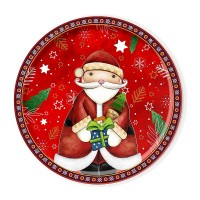 EGAN PIATTO PANETTONE BABBO NATALE