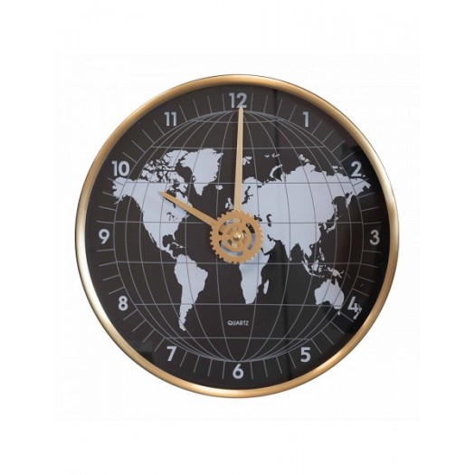 BRANDANI OROLOGIO GLOBO NERO ED ORO