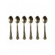 BRANDANI CUCCHIAINO MOKA IMPERIAL GOLD SET 6 PEZZI INOX