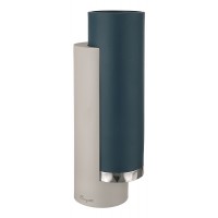 BONGELLI VASO H. 20 CM BLU -VERDE , GRIGIO E ARGENTO