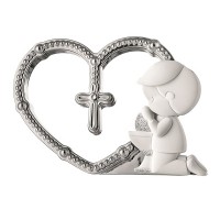 BONGELLI BOMBONIERA ROSARIO BAMBINO COMUNIONE ARGENTO