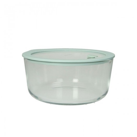brandani CONTENITORE ERMETICO VERDE SALVIA VETRO/SILICONE
