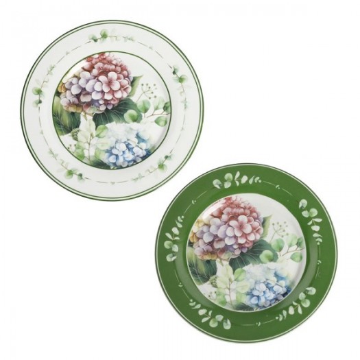 BRANDANI PIATTINO FLORA SET 2 PZ PORCELLANA