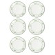 BRANDANI PIATTINO PANE & PASTRY FLORA SET 6 PZ NEW BONE CHINA