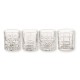 BRANDANI BICCHIERE BLUES DECORI ASSORTITI SET 4 PZ VETRO