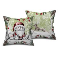 EGAN Set 2 Cuscini Natale Babbo Natale 40×40