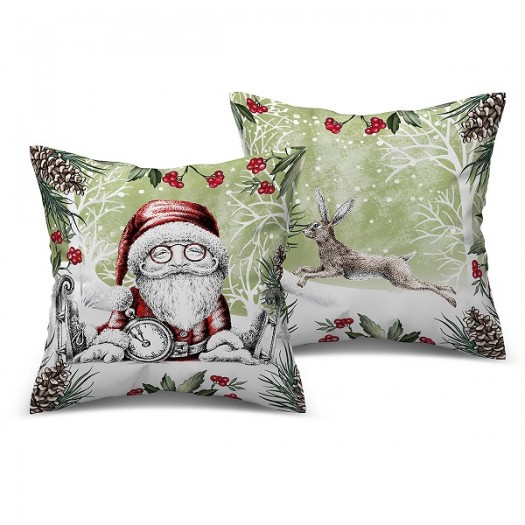 EGAN Set 2 Cuscini Natale Babbo Natale 40×40