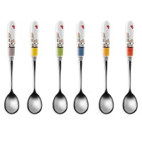 EGAN Set 6 Cucchiaini Le Casette