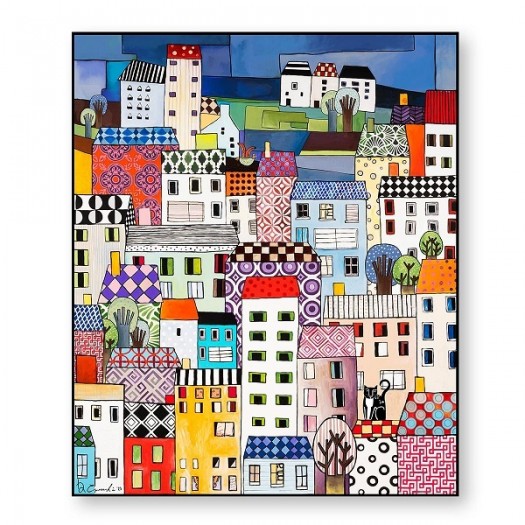EGAN Quadro “Paese mio” 80X100