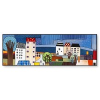 EGAN Quadro “Paese mio” 50X150