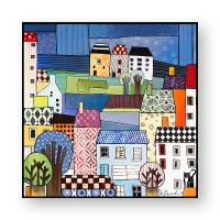 EGAN Quadro “Paese mio” 100X100
