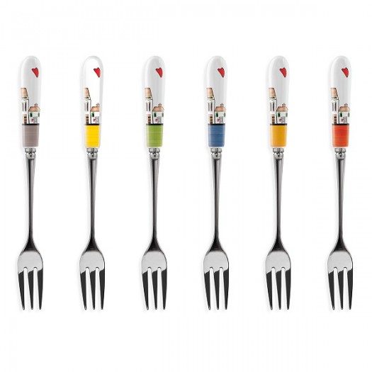 EGAN Set 6 Forchettine Le Casette
