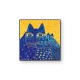 egan Quadro Laurel Burch ”Gatto Giallo” 50X50