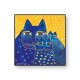 egan Quadro Laurel Burch ”Gatto Giallo” 70X70