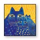 egan Quadro Laurel Burch ”Gatto Giallo” 100X100