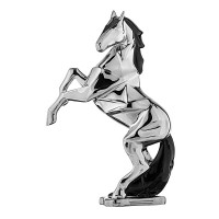 BONGELLI PREZIOSI SCULTURA CAVALLO STILIZZATO ARGENTO 13 CM