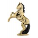 BONGELLI PREZIOSI SCULTURA CAVALLO STILIZZATO ORO 13 CM
