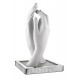 BONGELLI PREZIOSI LAMPADA MANI LISCE H 42CM BIANCO